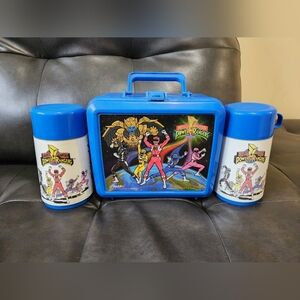 1993 Power Rangers Lunch Box With 2 Thermos